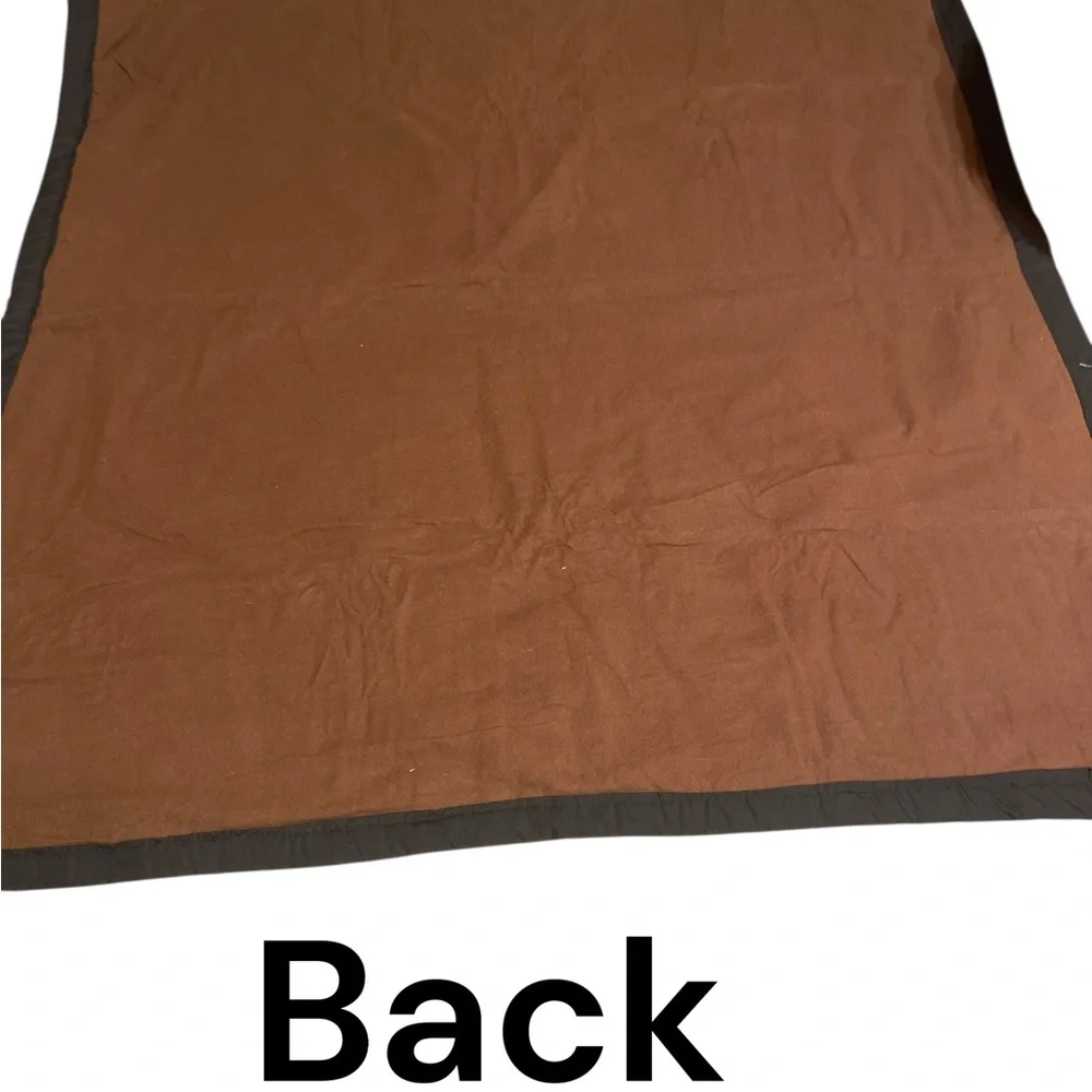 Cozy Dog-Themed Blanket - Brown and Multicolor